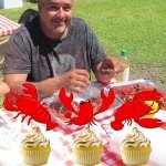 Crawfish Cupcake Toppers – 24 Party Decorations