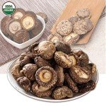 VIGOROUS MOUNTAINS USDA Organic Dried Dehydrated Whole Shiitake Mushrooms 4.23oz and Dried Morel Mushrooms 2 OZ