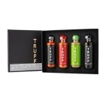 TRUFF Hot Sauce and Oil Bundle Pack - Original Hot Sauce, Habanero Hot Sauce, Jalapeño Lime Hot Sauce, Black Truffle Oil - 6 oz bottles, 4 count