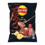 Leshi Lays Kobe Thick Cut Steak Potato Chips (6 Pack) 70g