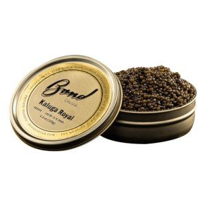 Kaluga Caviar - Black Caviar Eggs for Blinis Pancakes - Fish Caviar Delicacy - Premium Beluga Caviar Food with Caviar Butter - 4.4 ounce (125g) Glass Jar