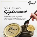 Kaluga Caviar - Black Caviar Eggs for Blinis Pancakes - Fish Caviar Delicacy - Premium Beluga Caviar Food with Caviar Butter - 4.4 ounce (125g) Glass Jar