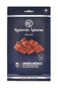 Iberico Ham Sliced - 2 oz Each - 36 Months Avg Curing Time - Authentic Jamon Iberico - Great Gift or Special Occasion Snack