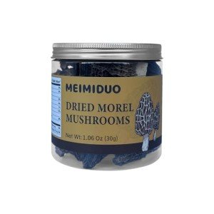 MEIMIDUO 1.06 Oz 30g Grade AAA Dried Morel Mushrooms (Morchella Conica) for Cooking, Ketone Friendly, Gluten-Free, Fat-Free, Sugar-Free, No additives, Healthy, Nutritious & Umami Morel Mushrooms