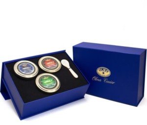 OLMA Black Caviar Gift Box with Serving Spoon