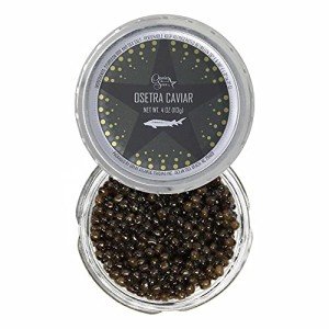 Premium Black Osetra Sturgeon Caviar - 4 Ounce