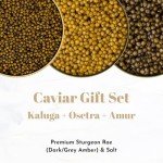 Premium Caviar Gift Set with Pearl Spoon & Blini
