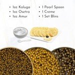 Premium Caviar Gift Set with Pearl Spoon & Blini