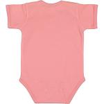 Heart-Shaped Mushroom Baby Bodysuit in Mauve