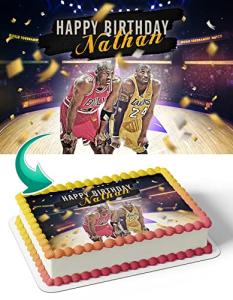 Kobe Greatness Edible Cake Image Topper