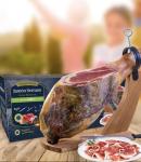 Spanish Serrano Ham Shoulder with Stand and Knife