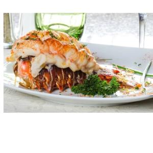 Surf and Turf Combo: Beef, Lobster, and Shrimp