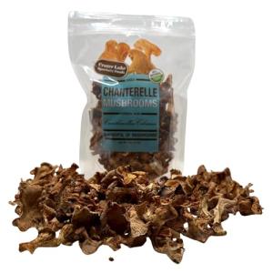 Crater Lake Specialty Foods Dried Chanterelle Mushrooms - All Natural, Rich Buttery Flavor, for cooking soups, stews and more. (4 Oz)