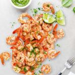 Jumbo Raw Black Tiger Shrimp, Tail-On, 2.5 lb