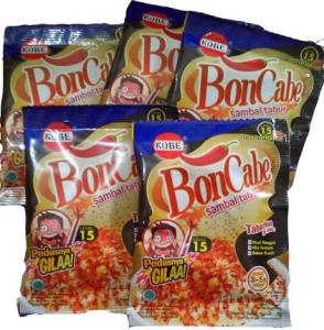 Kobe Bon Cabe Super Hot Chili Flakes - 5 Sachets