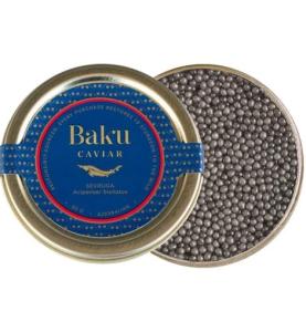 Baku Premium Sevruga Sturgeon Black Caviar 4.4 oz