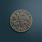 MARKY'S Beluga Black Caviar Huso Huso Deluxe Experience - 1 oz / 28 g - Luxury Malossol Purebred - Caviar Serving Set - Mother Pearl Caviar Spoons & Plate Gift Box