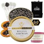 Royal Beluga Hybrid Sturgeon Black Caviar Gift Set