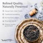 Royal Beluga Hybrid Sturgeon Black Caviar Gift Set