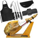 Spanish Serrano Ham with Carving Knife Set
