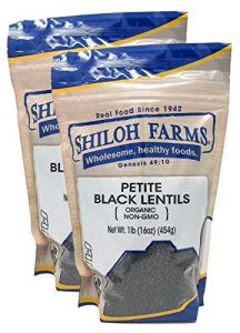 Shiloh Farms Organic Petite Black Lentils - 2 Pack