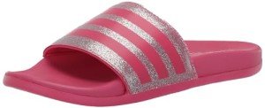 adidas Adilette Comfort Slide Sandal, Pulse Magenta/Bliss Pink/Pulse Magenta, 13 US Unisex Little Kid