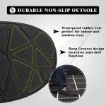 EUXTERPA Men's Moccasins Slippers Indoor Outdoor Classic Comfy Warm Soft Memory Foam Slippers Moccasin Shoes for Husband,Dad,Brother Anti-Slip Outsole Black-Grey