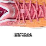 AND1 Showout Girls & Boys Basketball Shoes Kids, Boys High Top Sneakers - Bright Orange/Blush Pink, 1 Little Kid