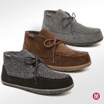 Minnetonka Men’s Torrey Suede Chukka Boots - Handcrafted with Berber Lining, Removable Contoured Footbed, MinnTREAD Rubber Sole with Rice Husk, and Suede Upper - Indoor and Outdoor Use,Black,10 M