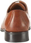 Amazon Essentials Men's Derby Shoe, Black Dark Caramel Faux Leather, 11.5
