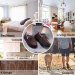 DL Men-Moccasin-Slippers-Indoor-Outdoor, Suede Mens House slippers with Memory Foam, Faux Fur Lining Bedroom Slippers for Men Non slip Outsole