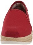 Skechers Women's Urban Highlites. Espadrille Slip On. Platform, RED, 6.5