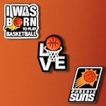 YLOKO Sports Shoe Charms, 9PCS Basketball Shoe Charm, Boys Shoe Decoration Accessories, PVC Shoe Charms for Clogs Sandals Kids Party Favor