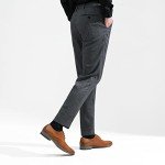 Jousen Men's Oxford Plain Toe Brown Dress Shoes Leather Classic Business Formal Derby Shoes(A5A098 Brown 11)