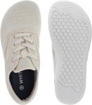 WHITIN Women's Knit Wide Barefoot Shoes Minimalsit Width Toe Box Sneakers Zero Drop Sole Minimus Size 9 9W Trail Running Walking Training Beige 40
