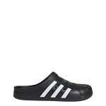 adidas Unisex Adilette Clogs Slide Sandal, Core Black/White/Core Black, 14 US Women/13 US Men