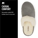 SOREL Women's Nakiska Slide ll Slipper - Quarry, Grill - 8