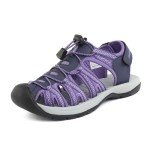 DREAM PAIRS Womens Closed Toe Hiking Summer Outdoor Sport Athletic Sandals,Size 8,Purple,160912-W-NEW