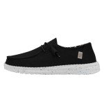 Hey Dude Women's Wendy Basic Wide Black Odyssey Size 8 | Women's Shoes | Women's Slip On Shoes | Comfortable & Light-Weight