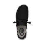 Hey Dude Women's Wendy Basic Wide Black Odyssey Size 8 | Women's Shoes | Women's Slip On Shoes | Comfortable & Light-Weight
