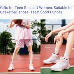 Beita Basketball Shoes for Women Fashion Sneakers Sport Shoes Anti Slip Breathable,Pink,5