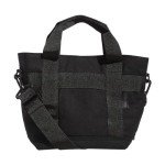 adidas Mini Tote (5L) Small Compact Durable Travel Crossbody Carry Bag, Canvas/Black, One Size