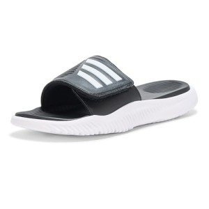 adidas Unisex Alpharesponse 2.0 Slide Sandal, Black/White/White, 11 US Men