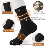 VoJoPi Wool Socks for Women Thermal and Warm Hiking Socks Winter Thick Cozy Cushion Boot Work Socks 5 Pairs