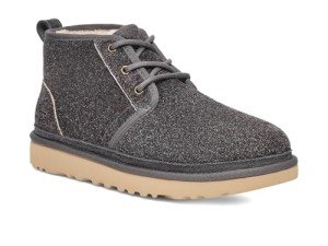 UGG Men's Neumel Shaggy Suede Chukka Boot, Dark Grey, 9