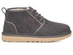 UGG Men's Neumel Shaggy Suede Chukka Boot, Dark Grey, 9