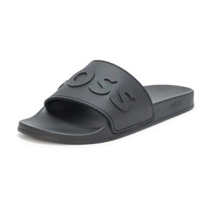 BOSS Big Logo Slide Sandals, black olive, 9