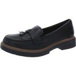 Clarks Women's Westlynn Bella Loafer, Black Leather, 9.5