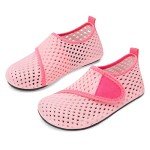 JIASUQI Fashion Barefoot Sports Water Aqua Water Shoes Beach Sandals Gradient Pink US 8-8.5 M Toddler