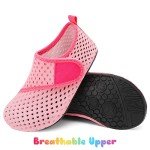 JIASUQI Fashion Barefoot Sports Water Aqua Water Shoes Beach Sandals Gradient Pink US 8-8.5 M Toddler